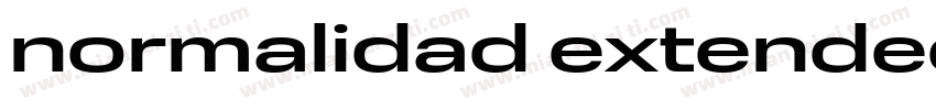 normalidad extended字体转换